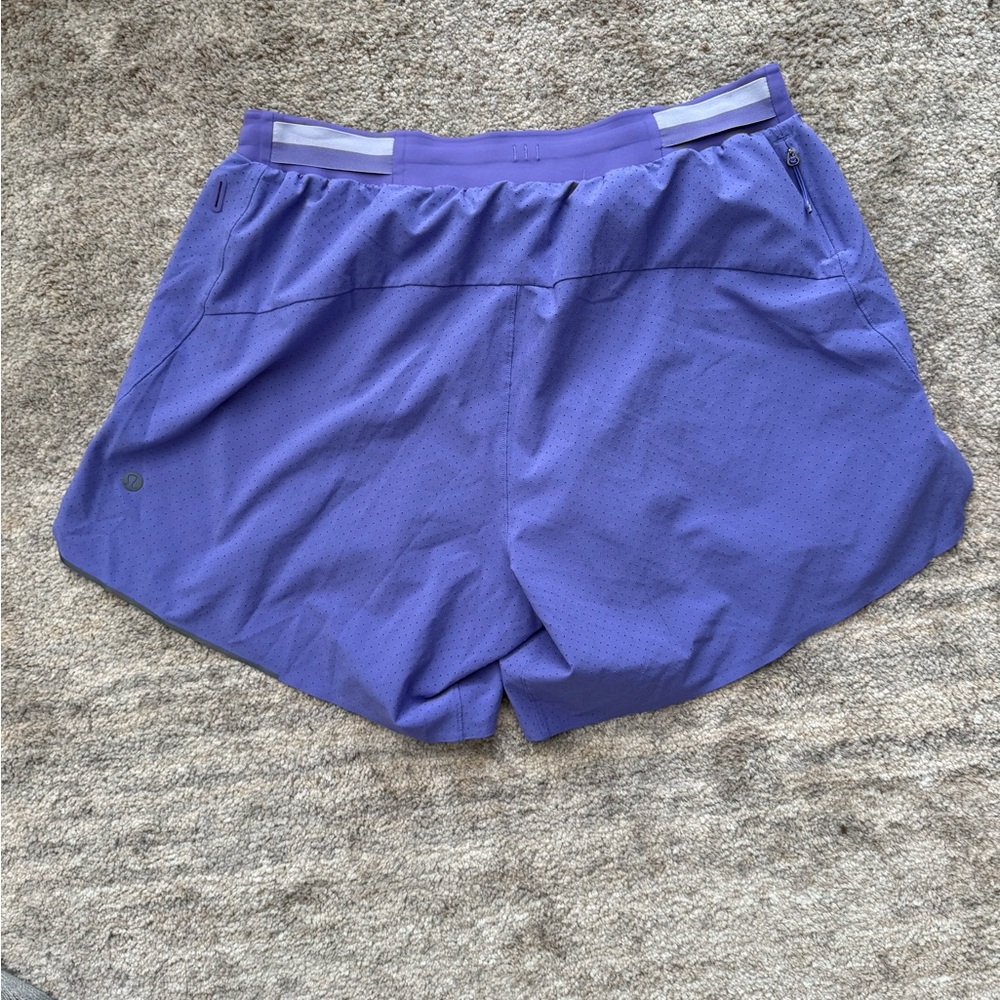 Lululemon Fast and Free Lined Short 6" Peri Purple - Picture 7 of 9